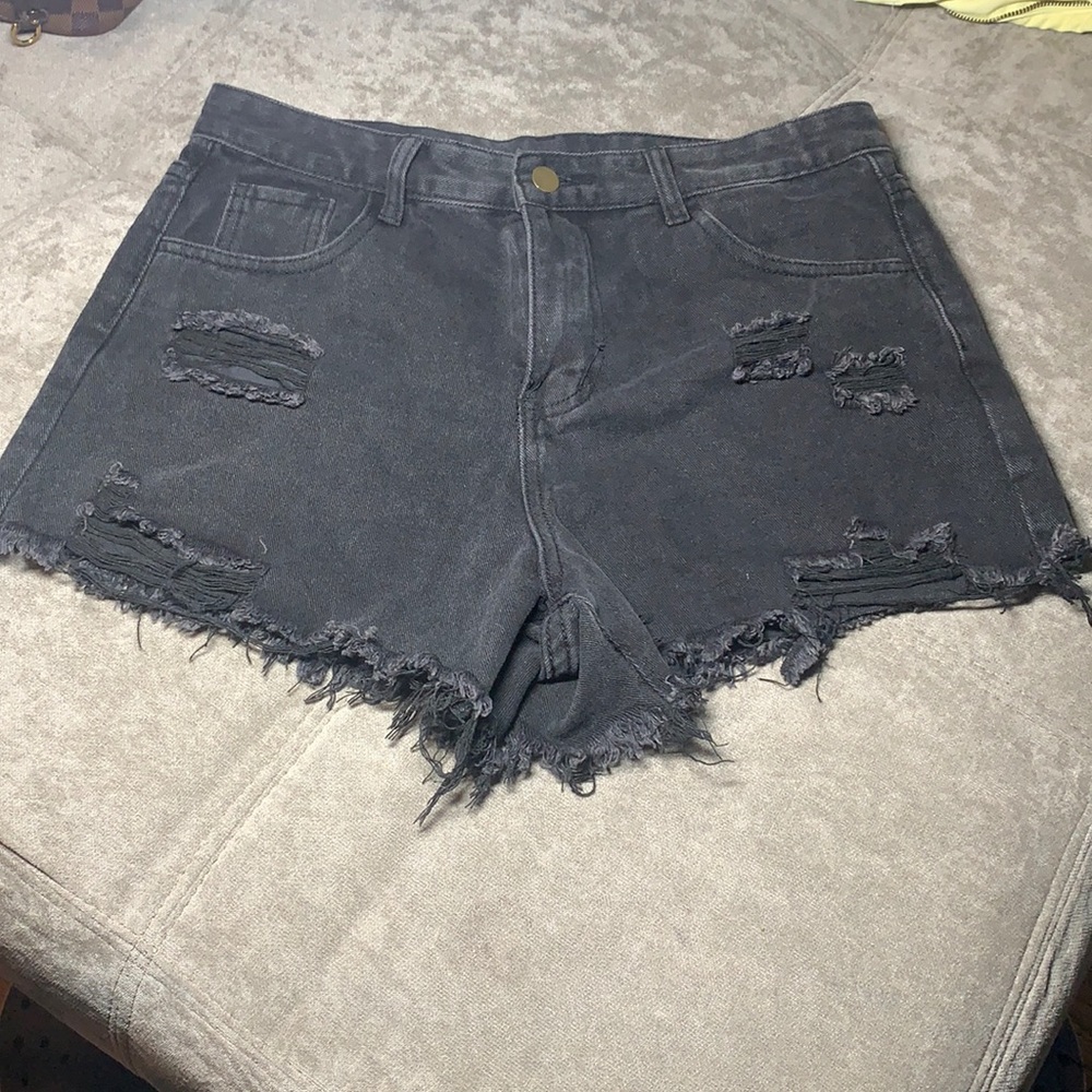 Never Worn Distressed Jean Shorts